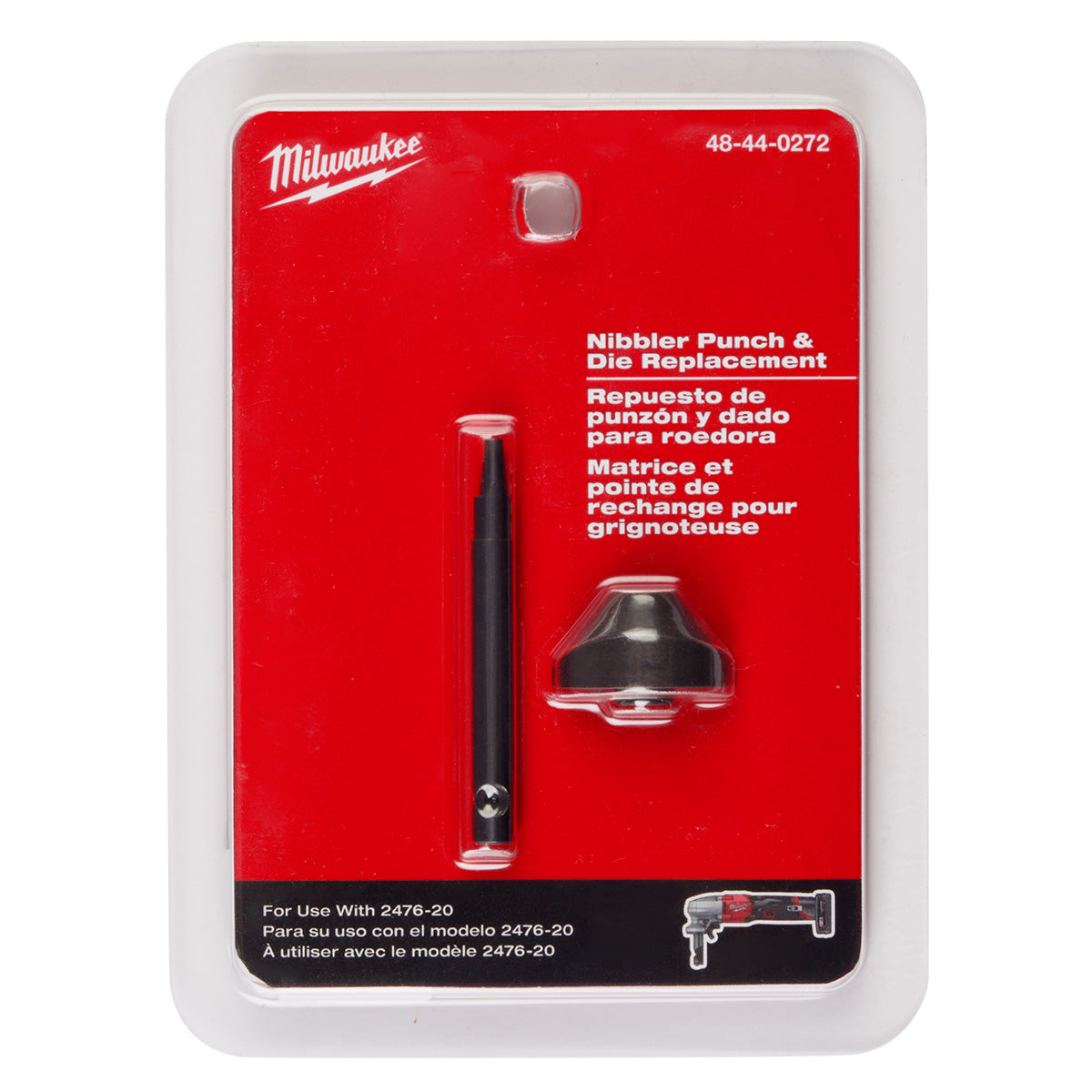 Milwaukee 48-44-0272 - Ensemble de poinçons et matrices pour grignoteuse M12 FUEL™ calibre 16