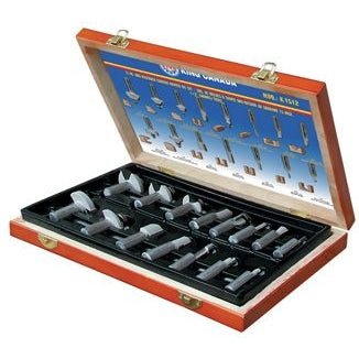 KING 15PC ANTI-KICKBACK CARBIDE ROUTER BIT SET KING CANADA