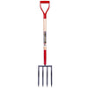 GARANT G411D - Spading fork, 4 x 11" Tines, Wood Handle
