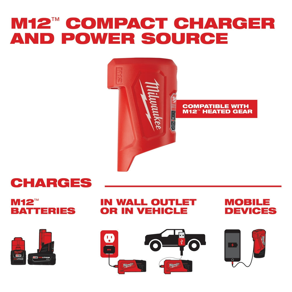 Milwaukee 306GN-20M - M12™ Beheizter Kapuzenpullover, Grün, Größe M