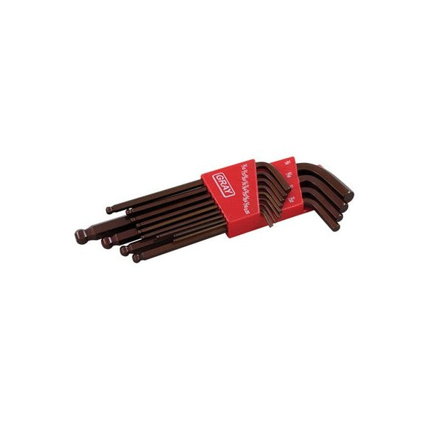 HEX KEY SET BALL LONG ARM S2 1 - wise-line-tools