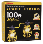 Guirlande lumineuse Prime LSUGM1835 de 100 pi, 12/3 SJTW, 10 lumières avec cages