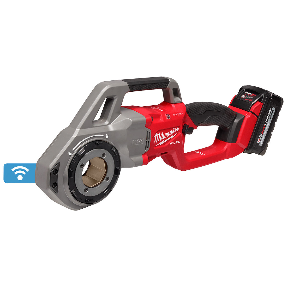 Milwaukee 2870-22 - M18 FUEL™ Compact Pipe Threader w/ ONE-KEY™ w/ 1/2" - 1-1/4" Compact NPT Forged Aluminum Die Heads