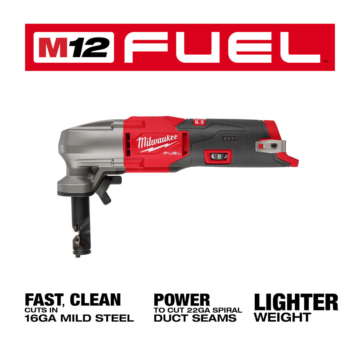 Milwaukee 2476-20 - Grignoteuse à vitesse variable M12 FUEL™ calibre 16