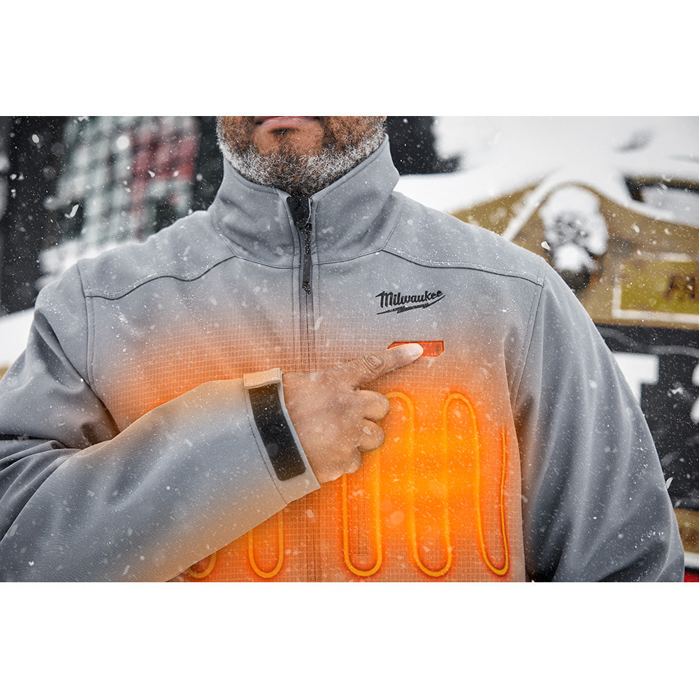 Milwaukee 204G-21XL - M12™ Heated TOUGHSHELL™ Jacket Kit - Gray XL