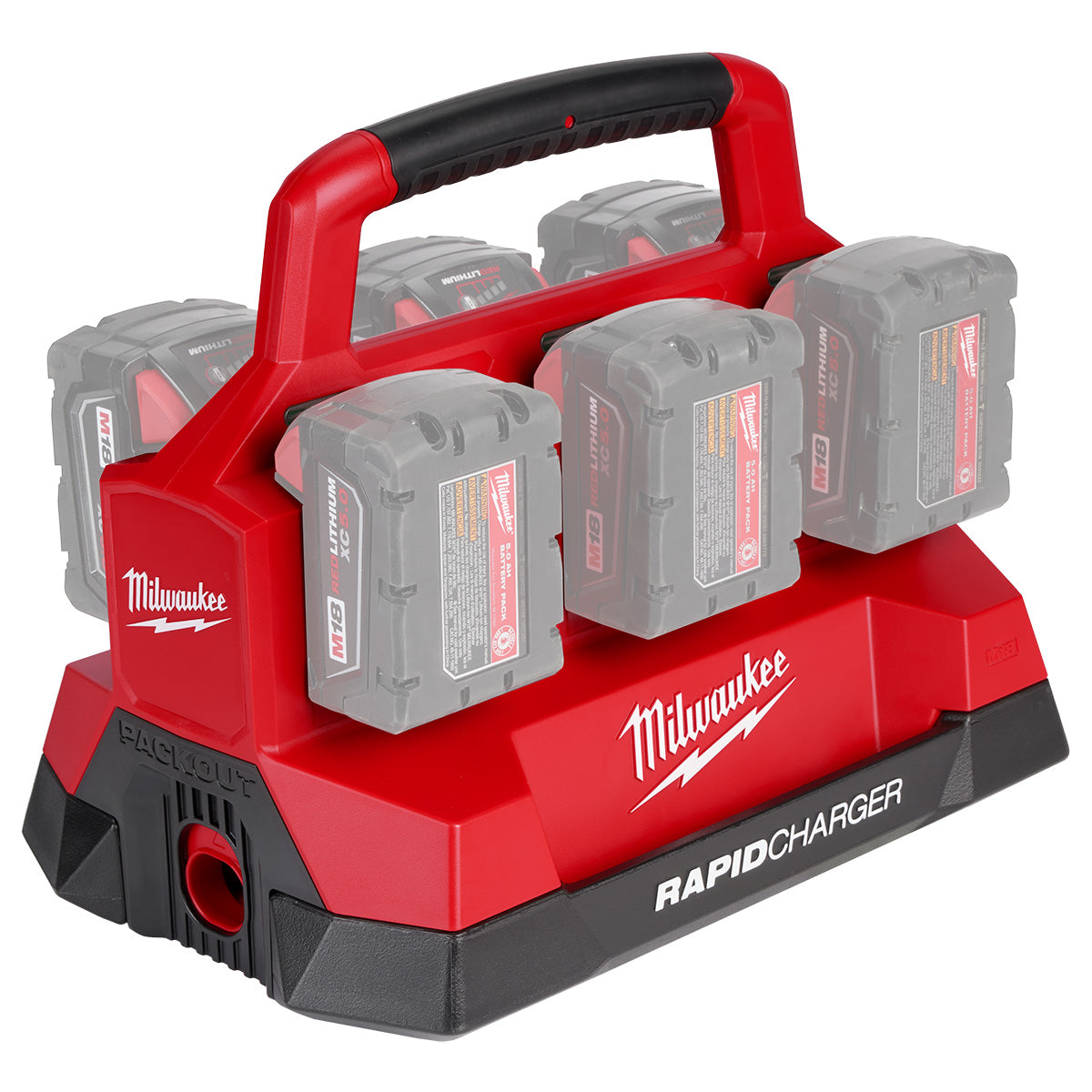 Milwaukee 48-59-1809 - M18™ PACKOUT™ Sechsfach-Schnellladegerät