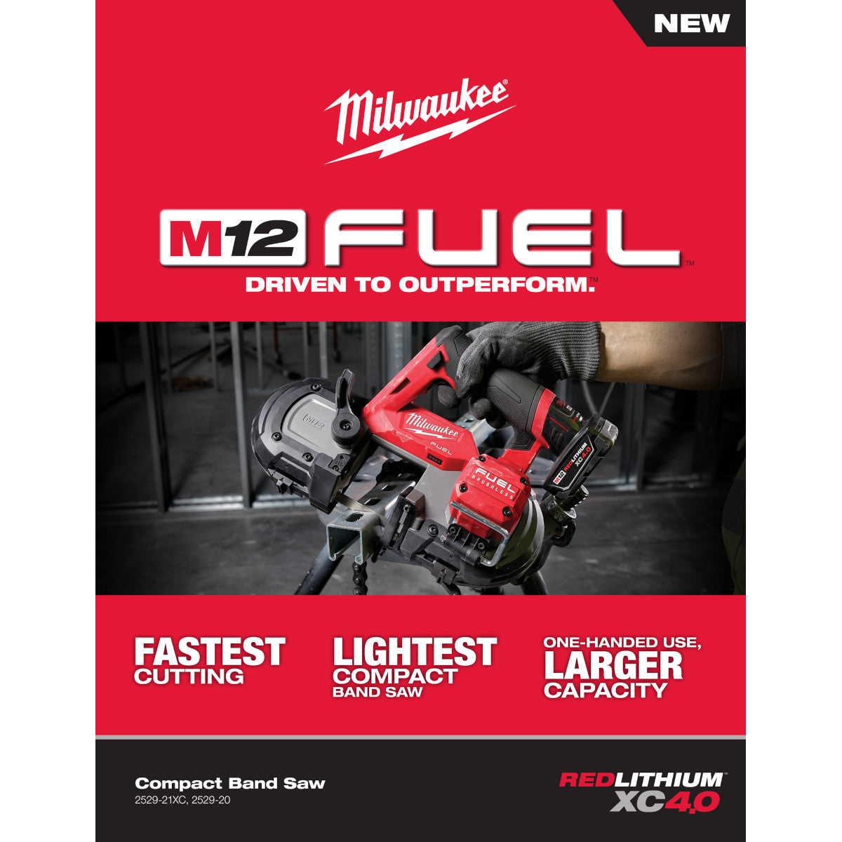 Milwaukee 2529-20 - Scie à ruban compacte M12 FUEL™