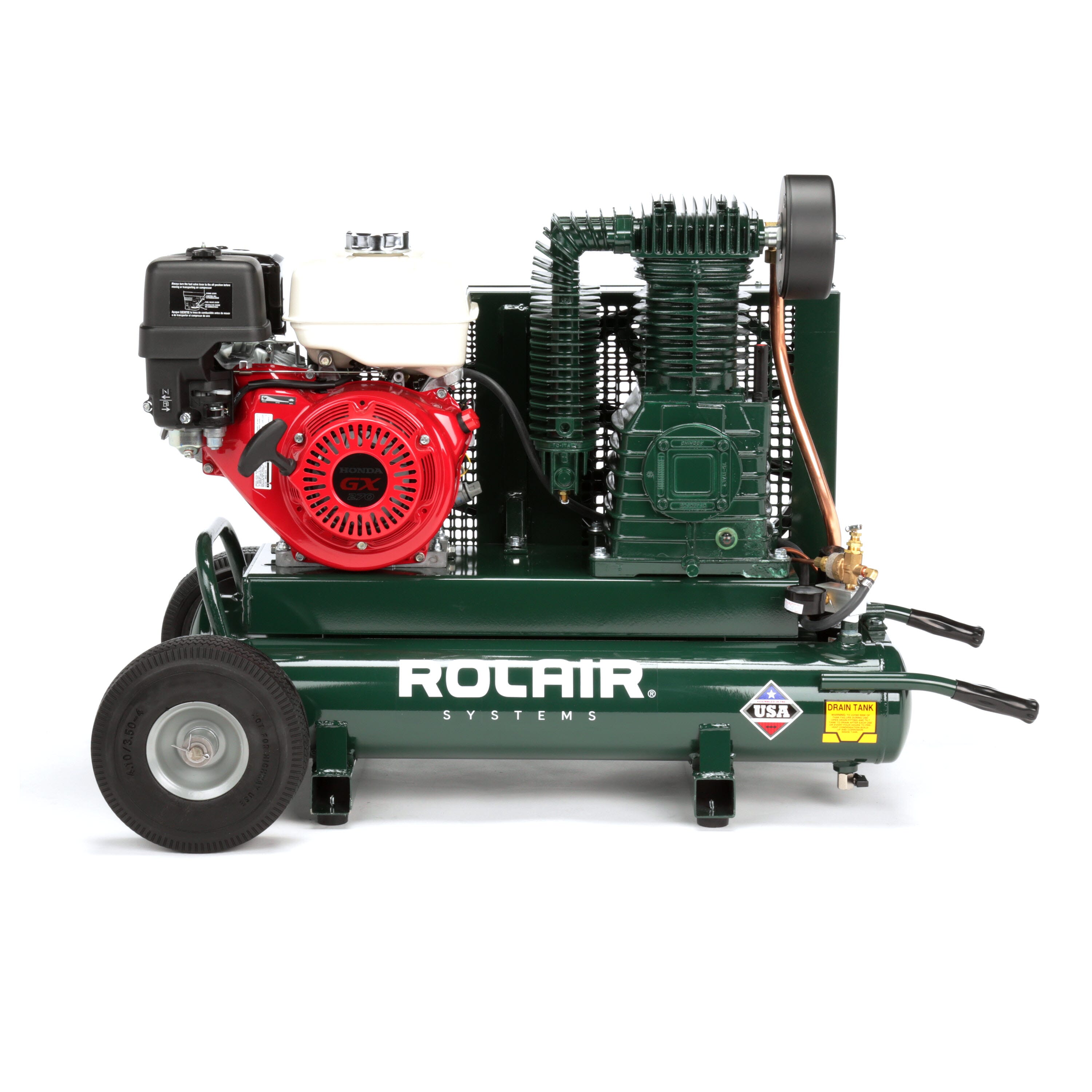 Rolair 8422HK30 Gas Powered Wheeled Air Compressor