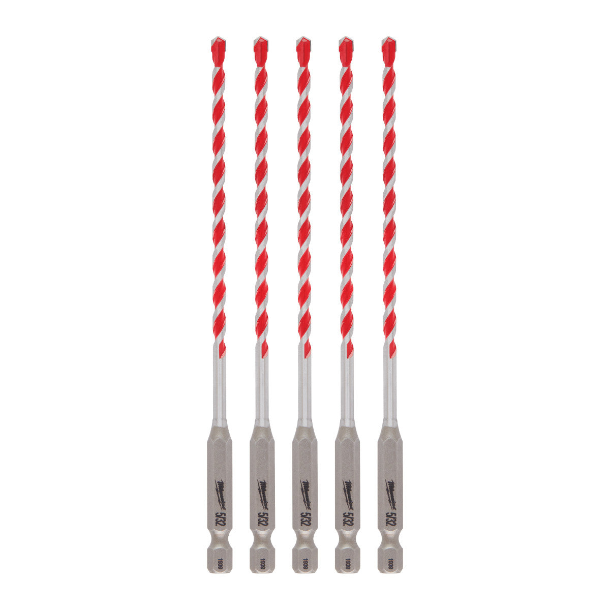 Milwaukee 48-20-9155 - 5/32" x 4" x 6" SHOCKWAVE Impact Duty™ Carbide Hammer Drill Bits - 5 PK