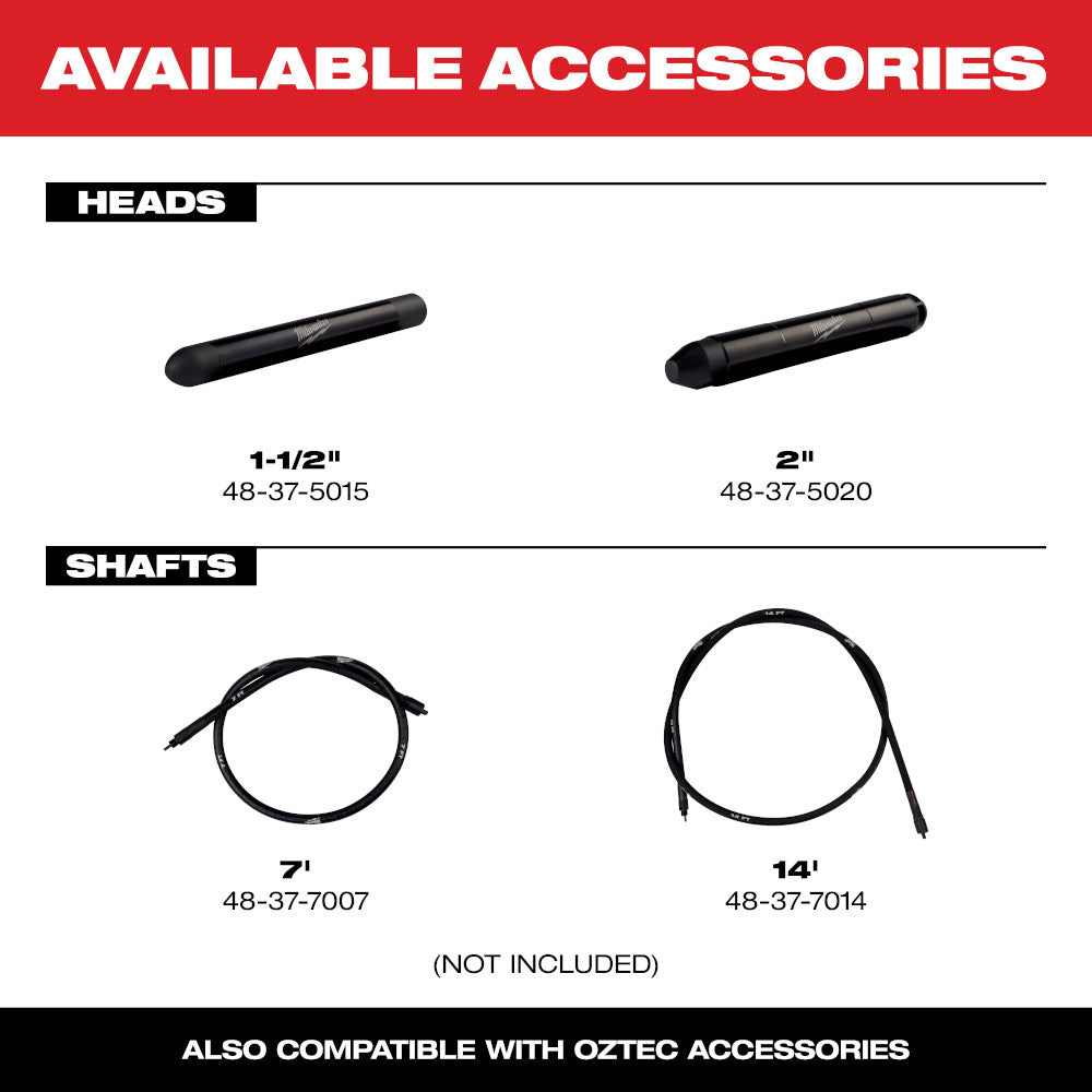 Milwaukee MXF371-2XC - Kit vibrateur à béton à dos MX FUEL™