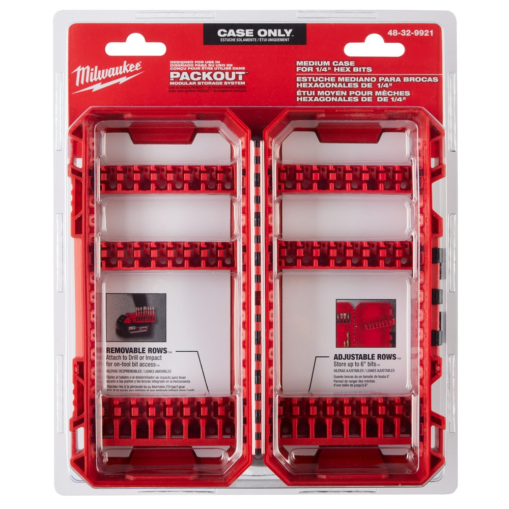 Milwaukee 48-32-9921 - Customizable Medium Case for Impact Driver Accessories