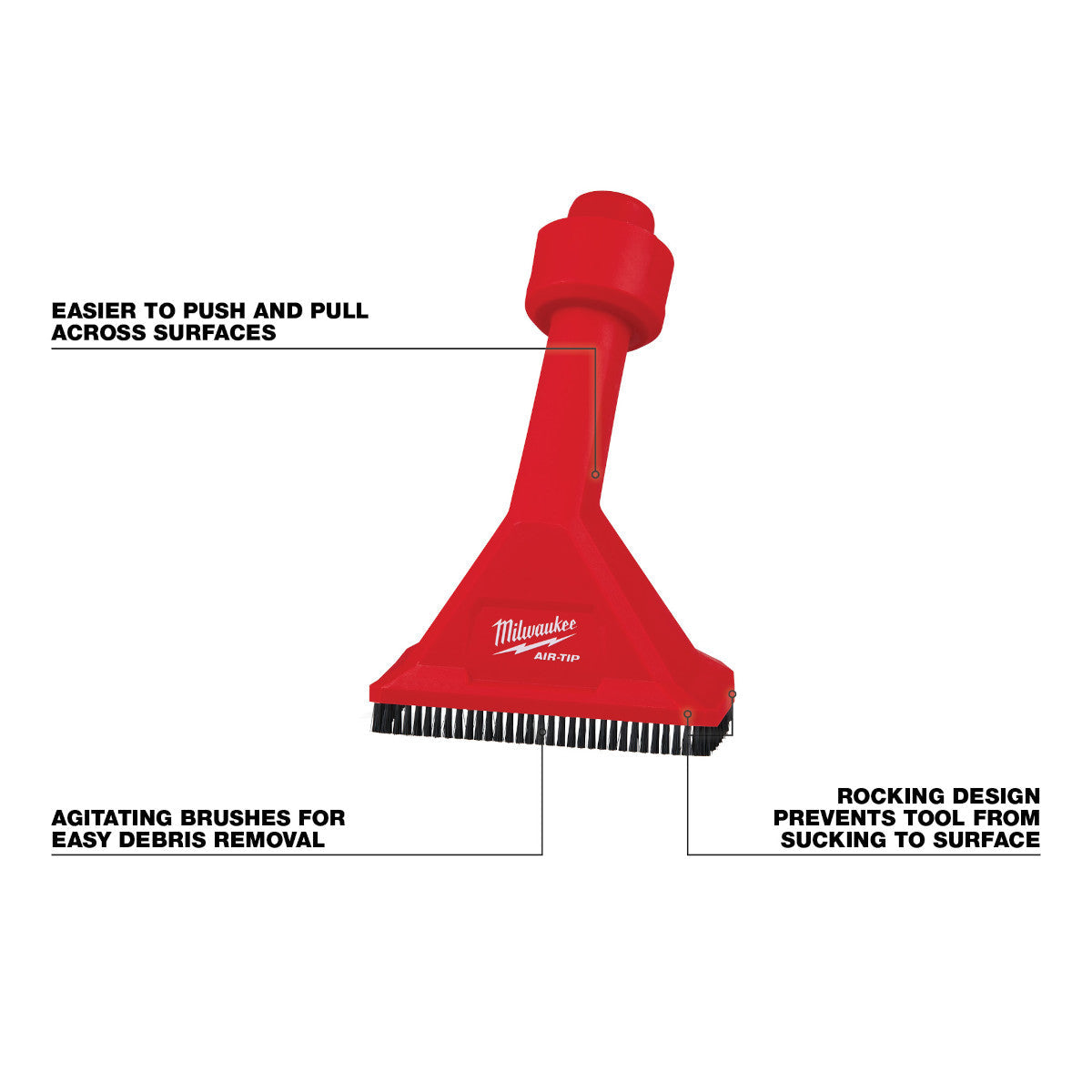 Milwaukee 49-90-2038 - Buse utilitaire à bascule AIR-TIP™ avec brosses