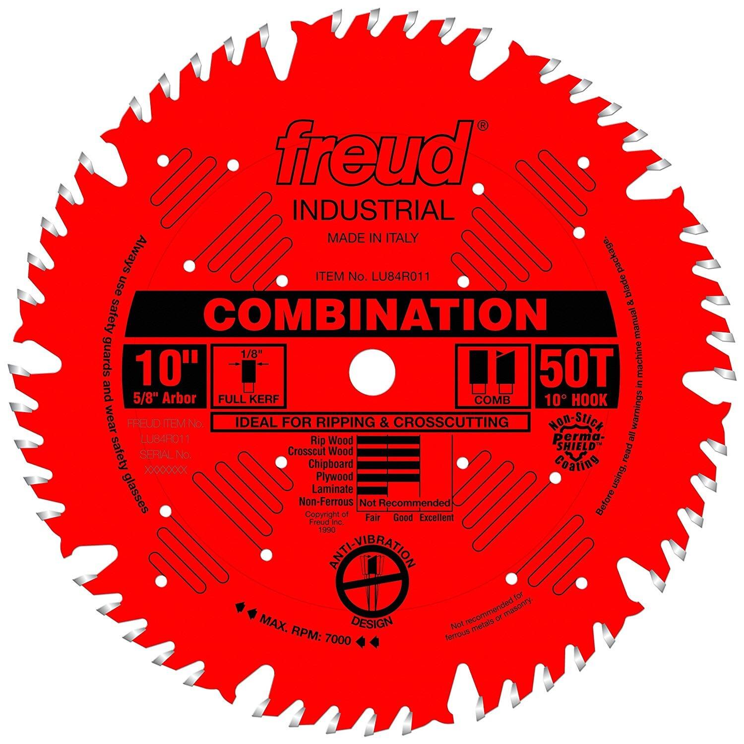 Freud 10" x 50T Combination Blade