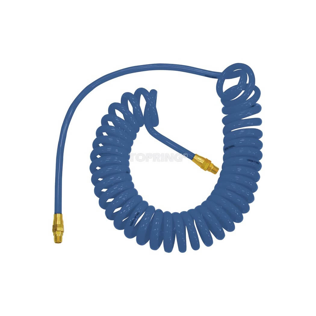 Topring 1/4"x15' 1/4(M)NPT Blue Flexcoil Hose - wise-line-tools