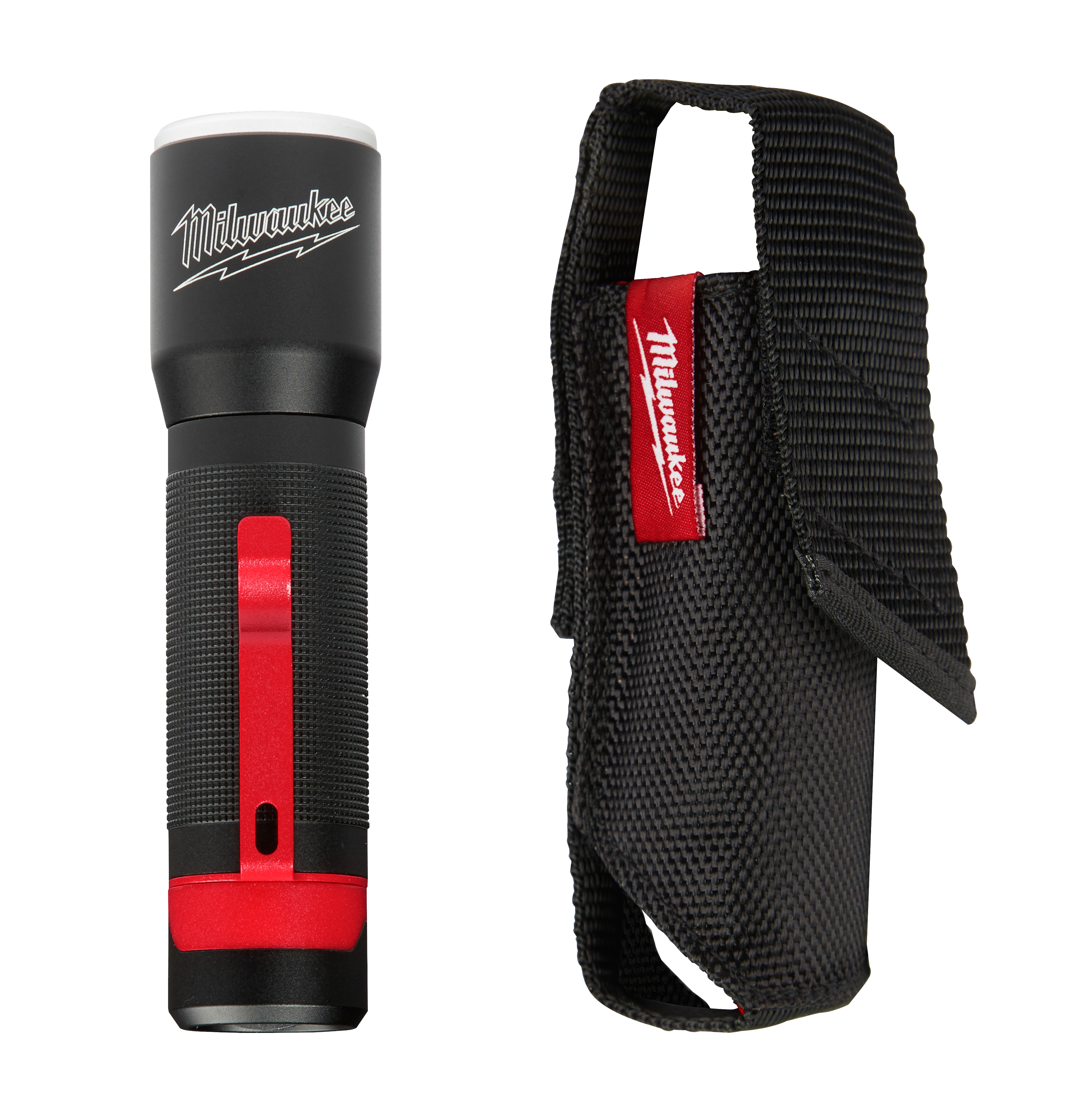 Milwaukee 2107S – 325-Lumen-LED-Fokus-Taschenlampe mit Holster