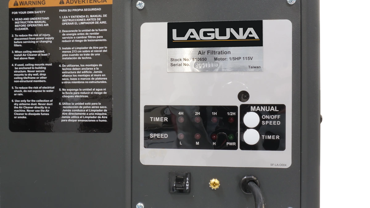 Laguna SUPMX-810650 A|Flux : Système de filtration d'air 12 [FABRIQUÉ SUR COMMANDE] 