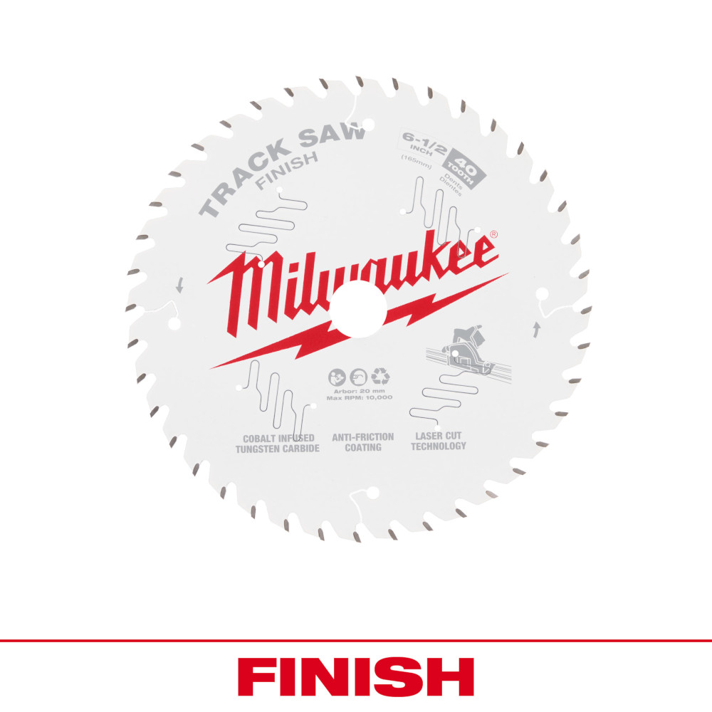 Milwaukee 48-40-0625 - 6-1/2” 40T Finish Track Saw Blade