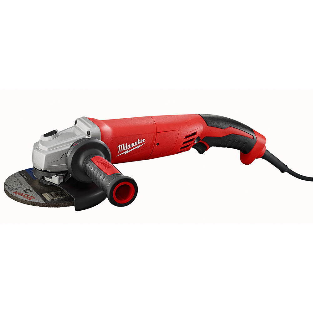 Milwaukee 6124-30 - 13 Ampere 5 Zoll Kleinwinkelschleifer Abzugsgriff, Feststellfunktion