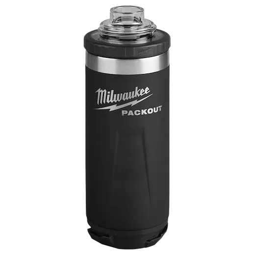 Milwaukee 48-22-8396B - PACKOUT™ 24oz Insulated Bottle with Chug Lid - Black