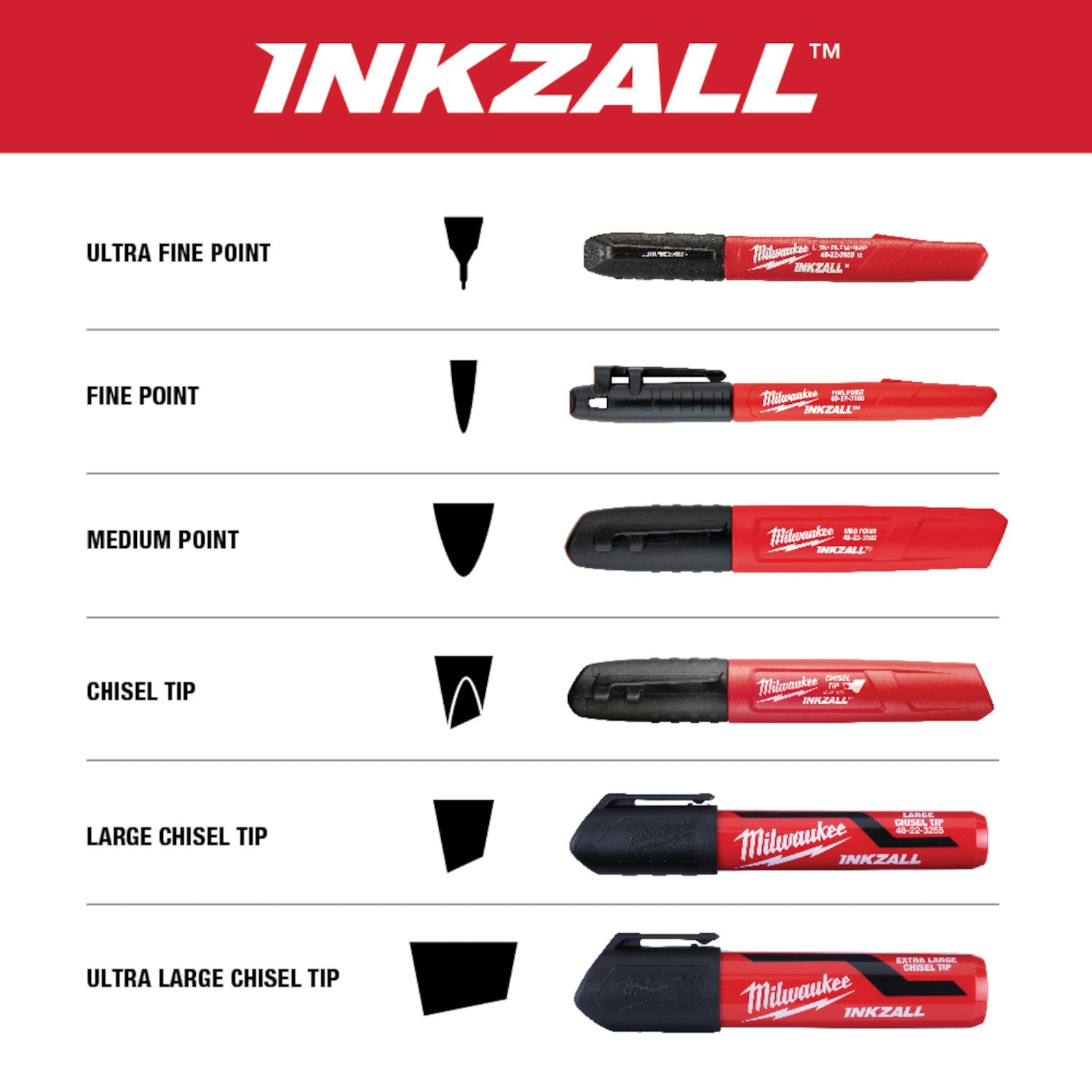 Milwaukee 48-22-3771 - INKZALL™ Orange Paint Marker