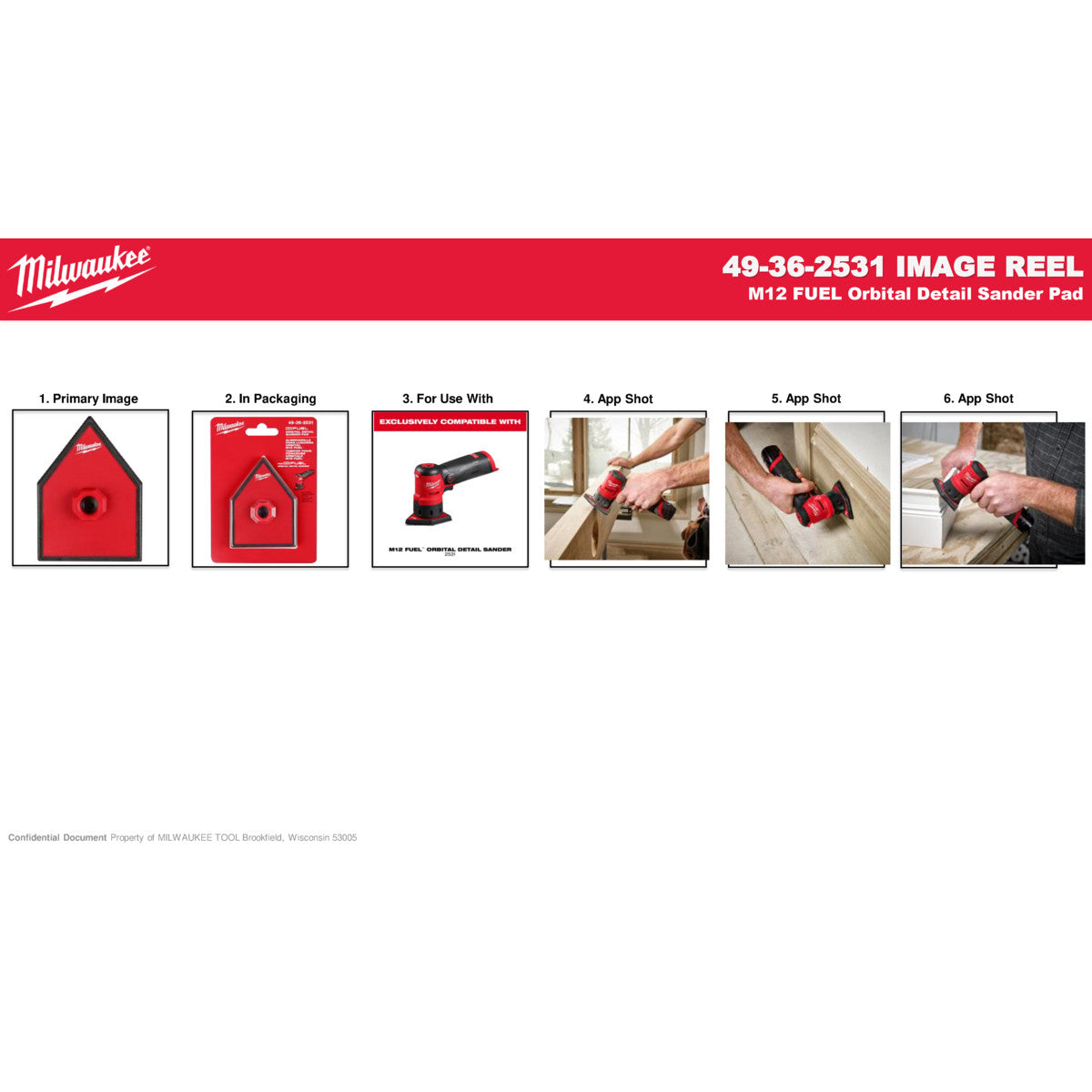 Milwaukee – 49-36-2531 – M12™ Exzenterschleifer-Ersatzpad