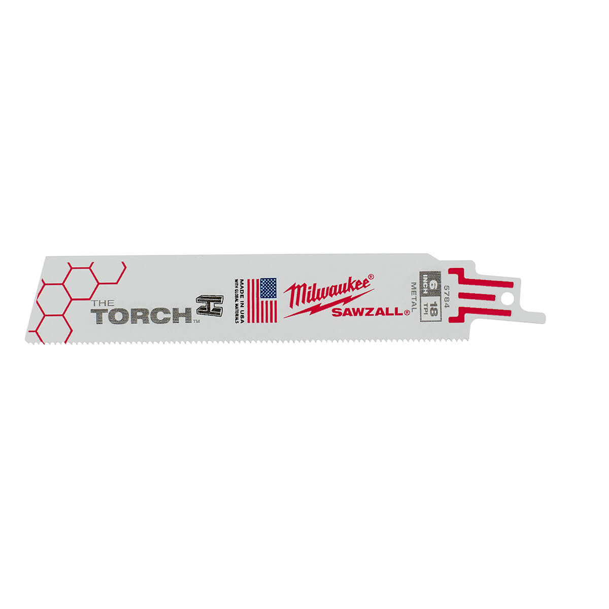 Milwaukee 48-00-5784 - 6" 18 TPI The Torch™ SAWZALL® Blades (5 Pk)