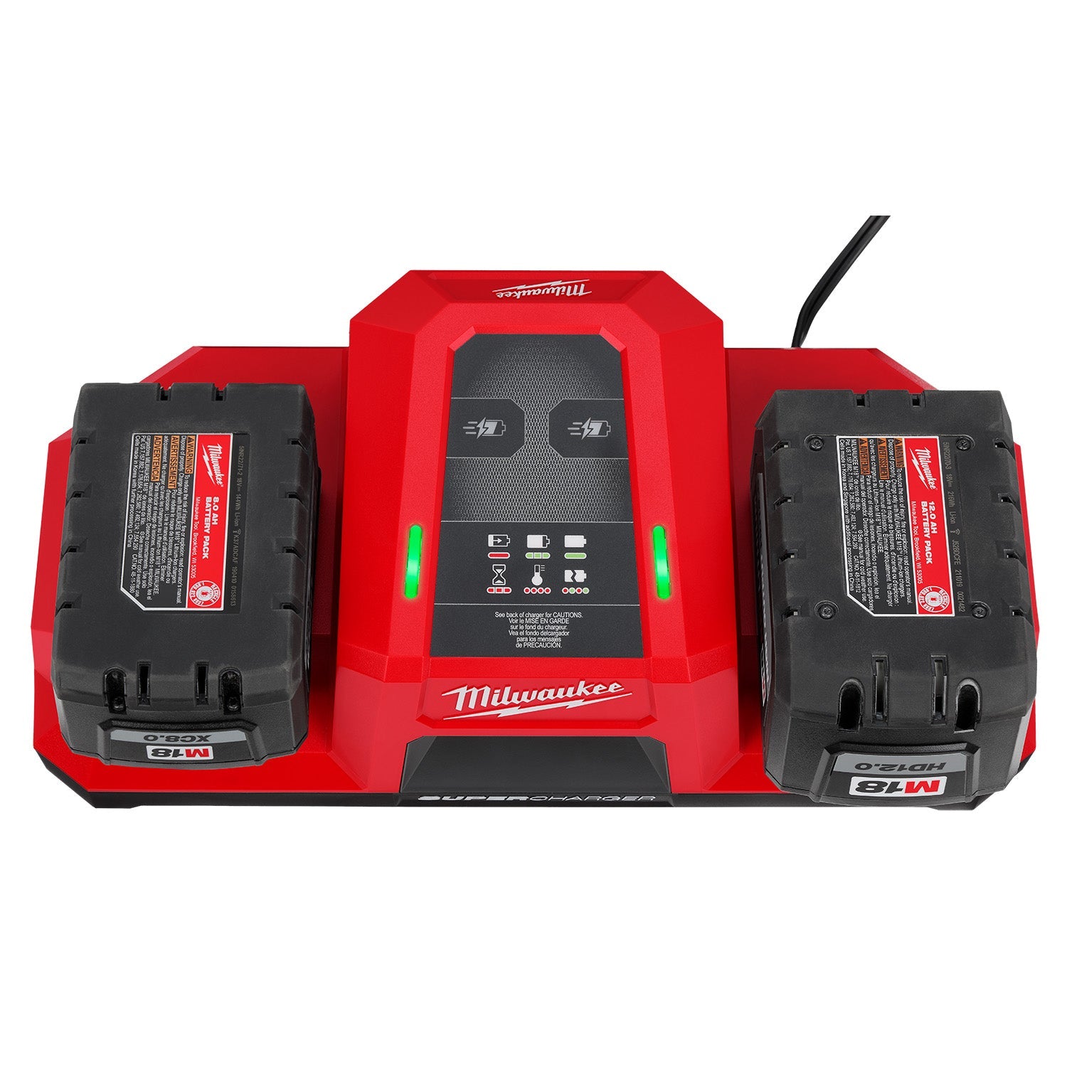 Milwaukee 48-59-1815 - Superchargeur simultané à deux baies M18™