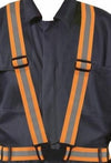 Ceintures de sécurité dynamiques TSHG33/ - Ceintures à ceinture longue ORANGE/ARGENT/ORANGE Grande taille