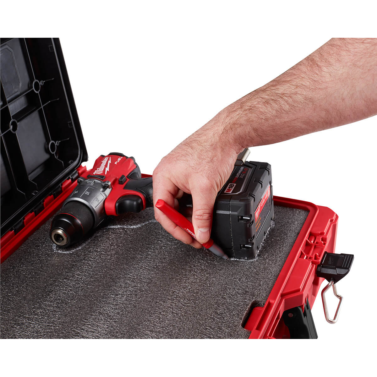 Milwaukee 48-22-8450 - PACKOUT™ Tool Case with Foam Insert