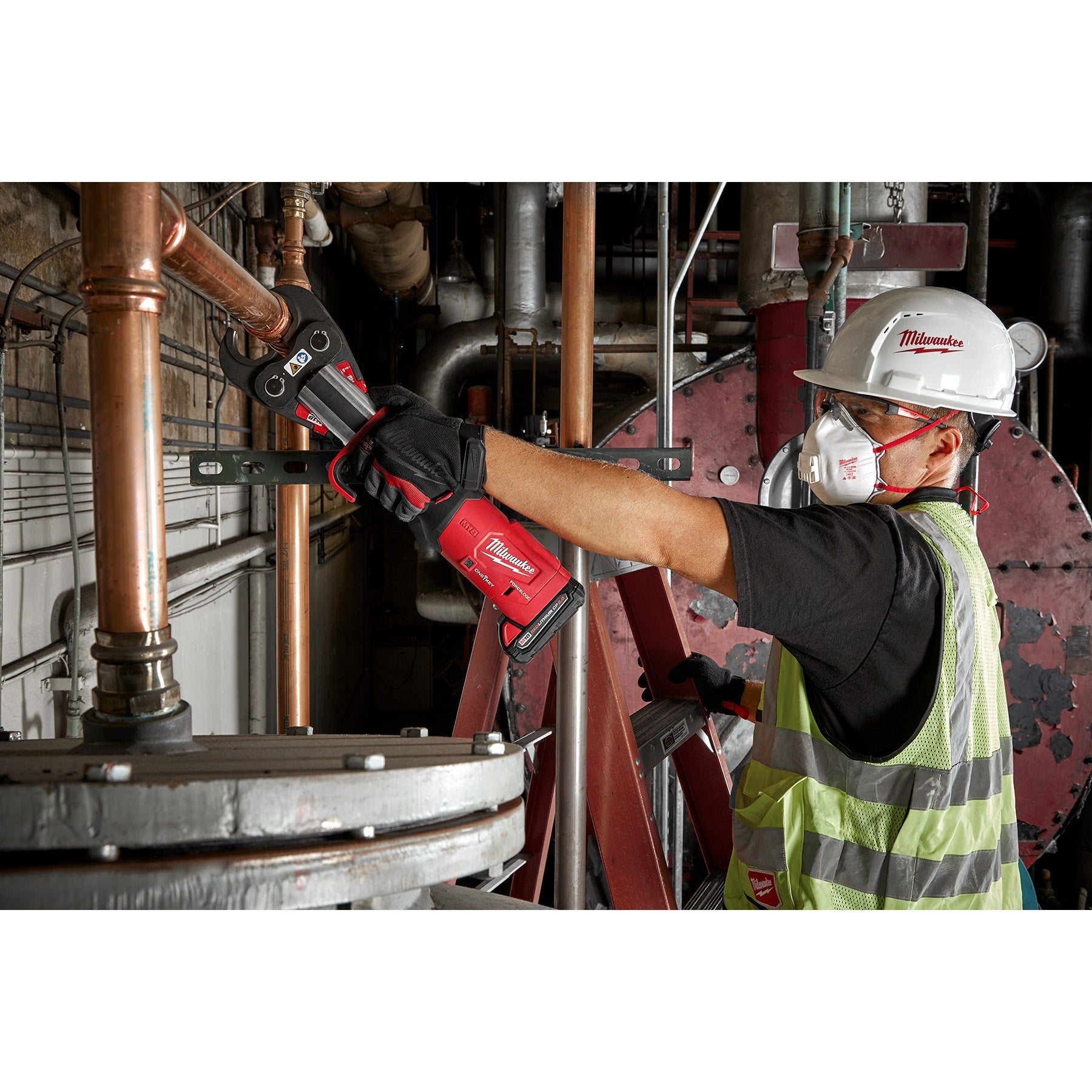 Milwaukee 2922-22 - Outil de presse M18™ FORCE LOGIC™ avec ONE-KEY™ et mâchoires CTS 1/2"-2"