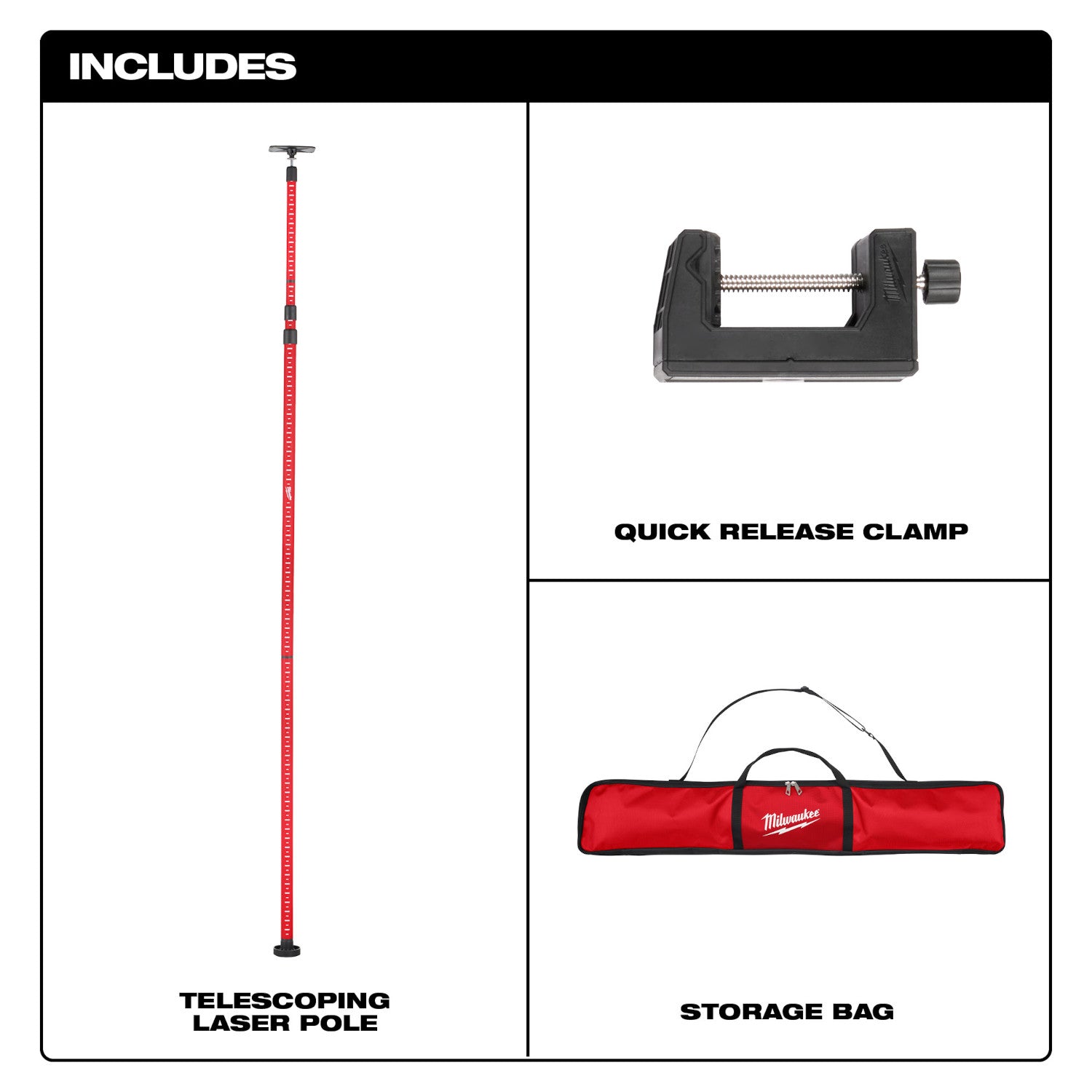 Milwaukee 48-35-1511 - 12ft Telescoping Laser Pole