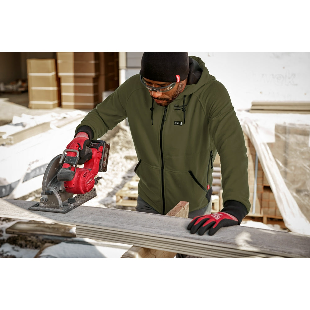 Milwaukee 306GN-20M - Sweat à capuche chauffant M12™ Vert Taille M