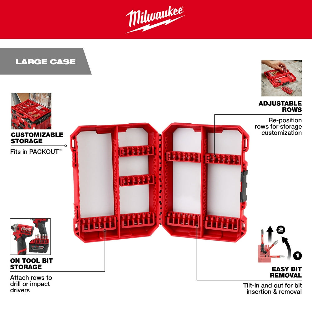 Milwaukee 48-32-9922 - Grand étui personnalisable pour accessoires de visseuse à percussion