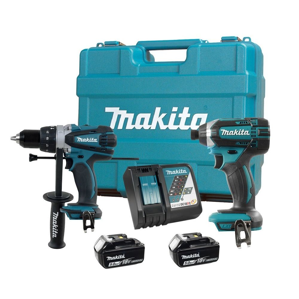 Makita DLX2005T  -  18V LXT 2PC Combo 5.0Ah Kit (DHP458Z / DTD152Z) - Wise Line Tools