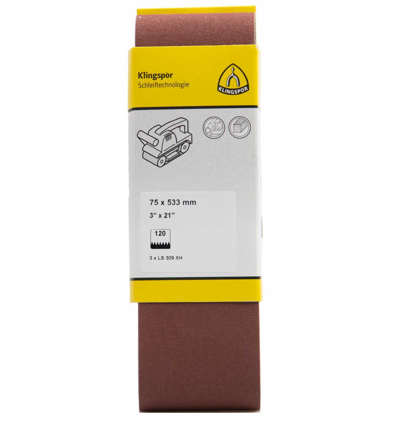 Klingspor Sanding Belt 3" x 21"  3 Pack