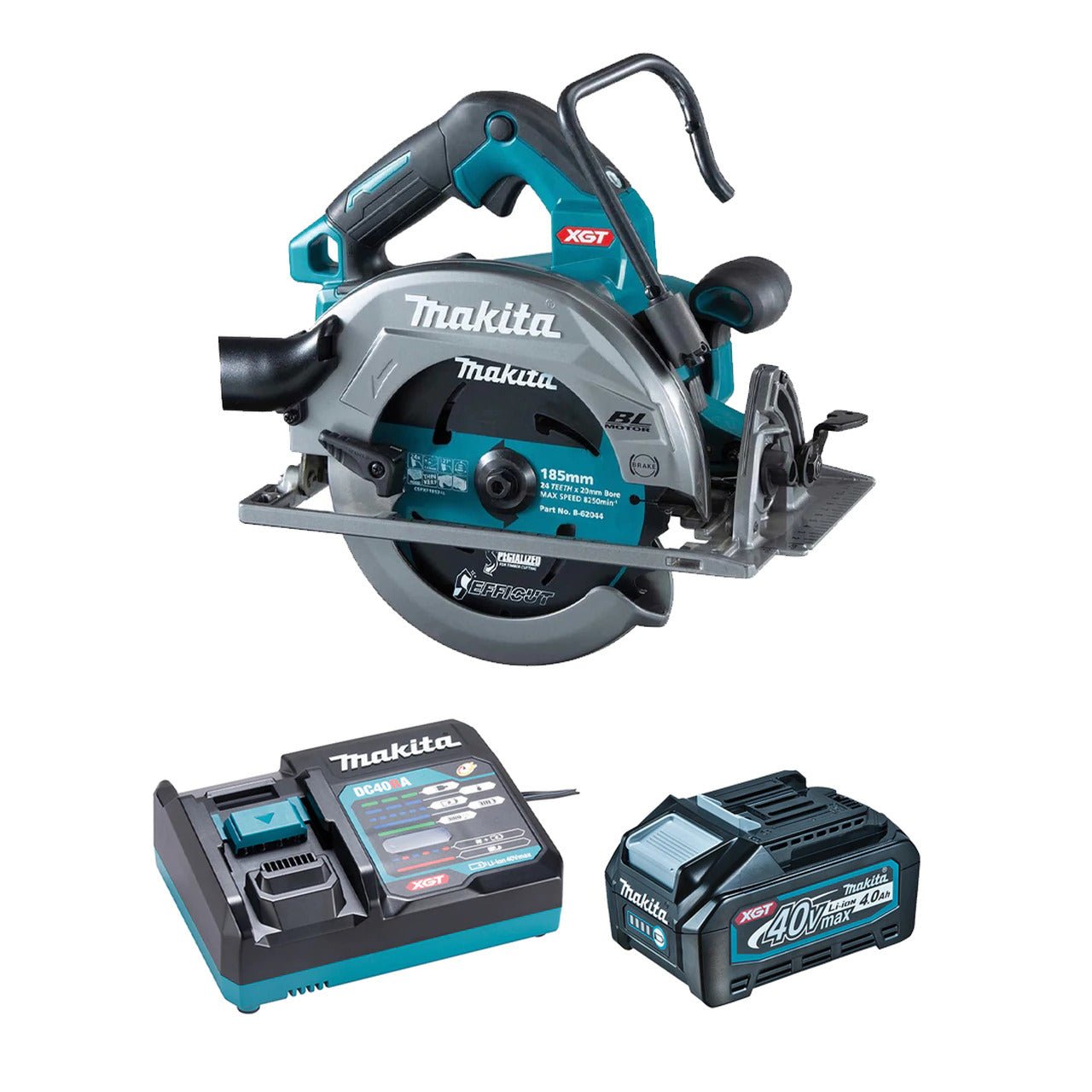 MAKITA HS003GM103 - Scie circulaire sans balais XGT 40 V (4,0 Ah) MAX Li-Ion AWS 7-1/4 po