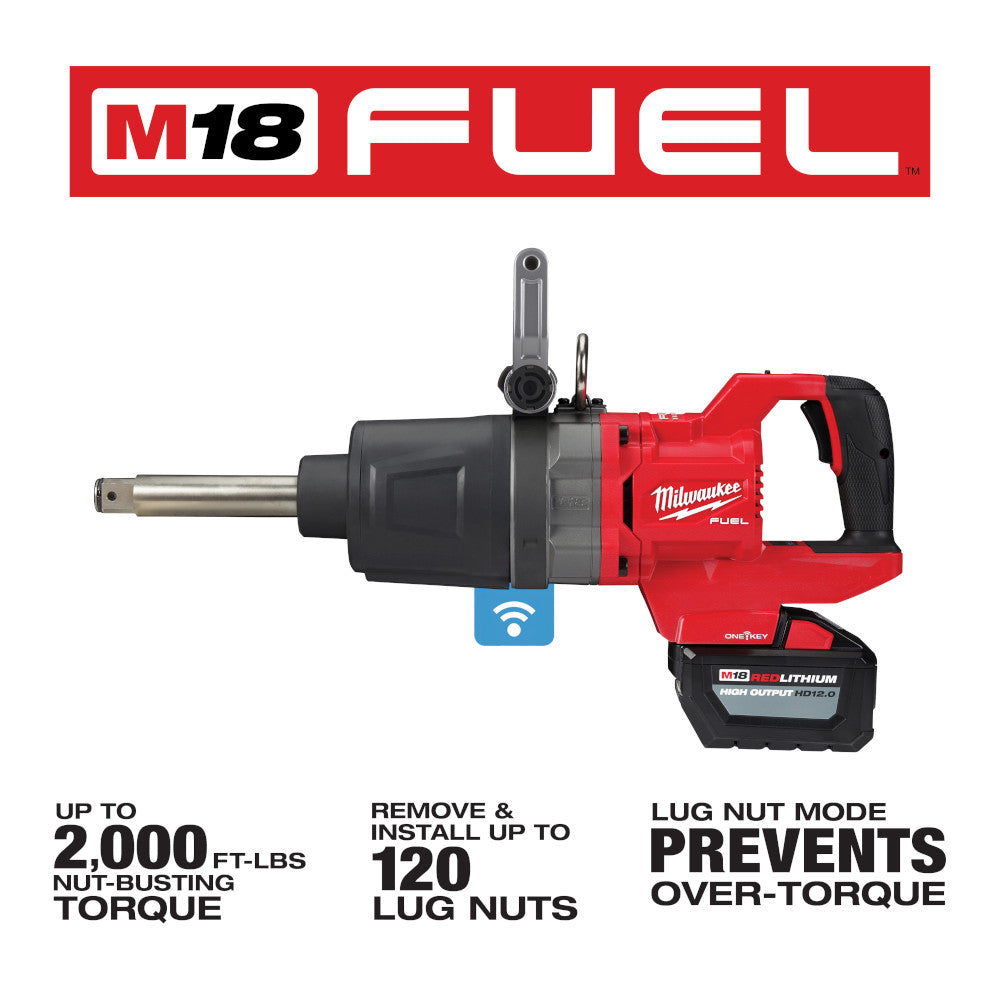 Milwaukee 2869-22HD - M18 FUEL™ 1" D-Handle Ext. Anvil High Torque Impact Wrench w/ ONE-KEY™- Kit