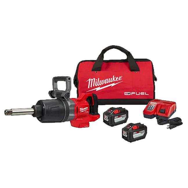 Milwaukee 2869-22HD - Clé à chocs à couple élevé M18 FUEL™ 1" avec poignée en D et enclume extensible, kit ONE-KEY™