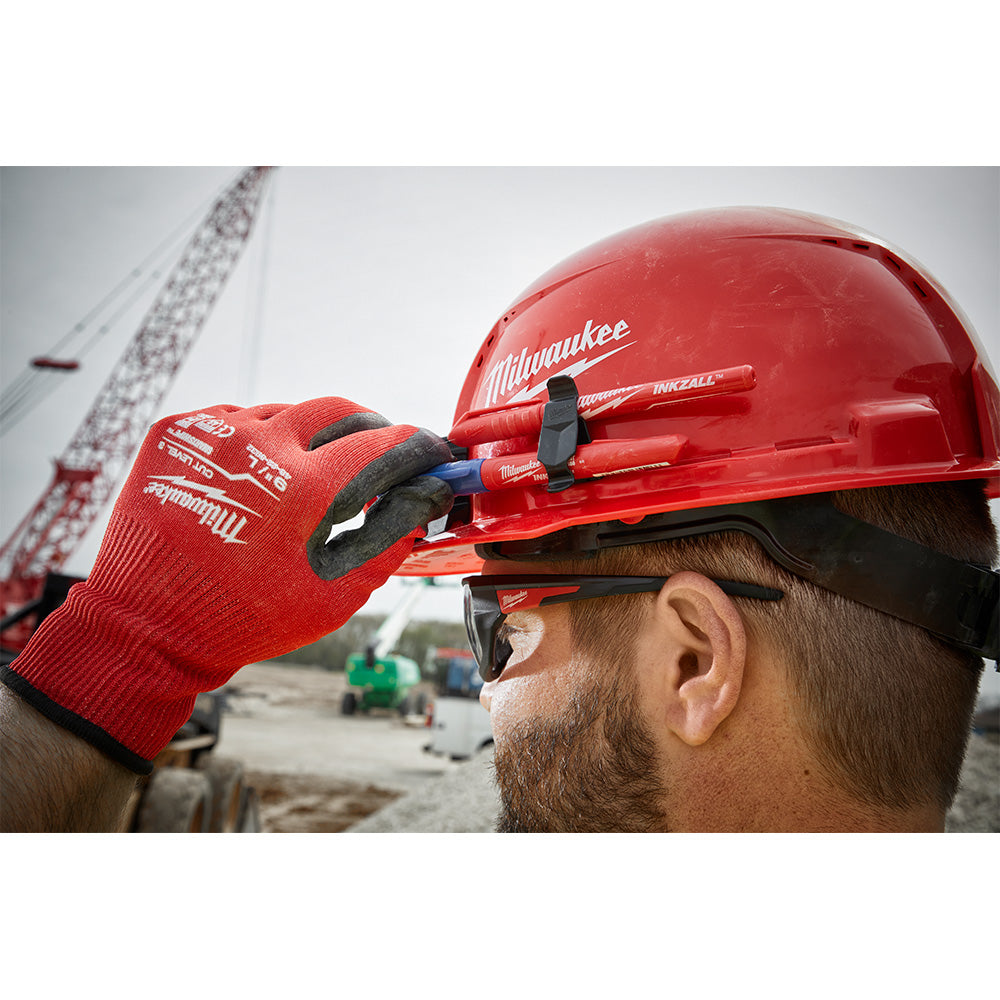 Milwaukee 48-73-1200 - White Front Brim Vented Hard Hat w/4pt Ratcheting Suspension - Type 1, Class C