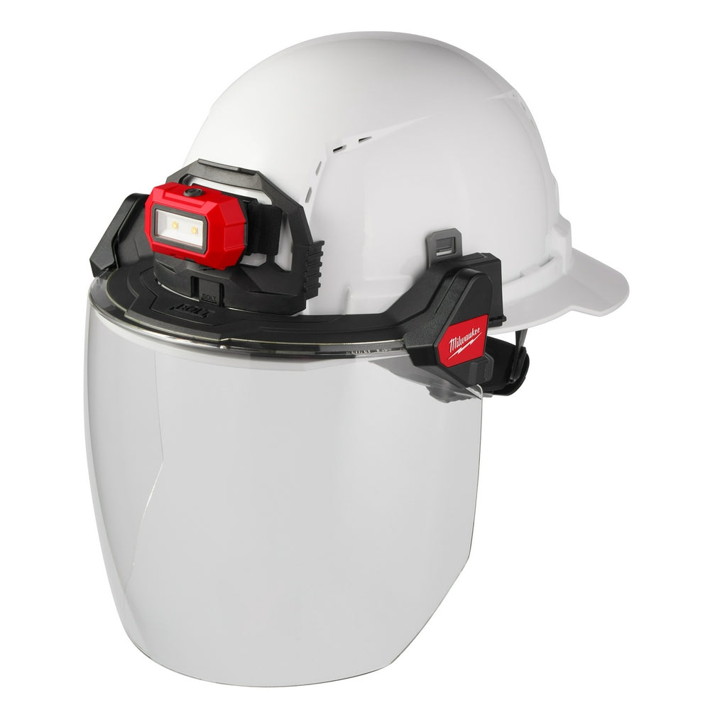 Milwaukee 48-73-1420 - Visière faciale intégrale BOLT™ - Verre transparent à double couche (compatible avec les casques de sécurité et les casques de chantier)