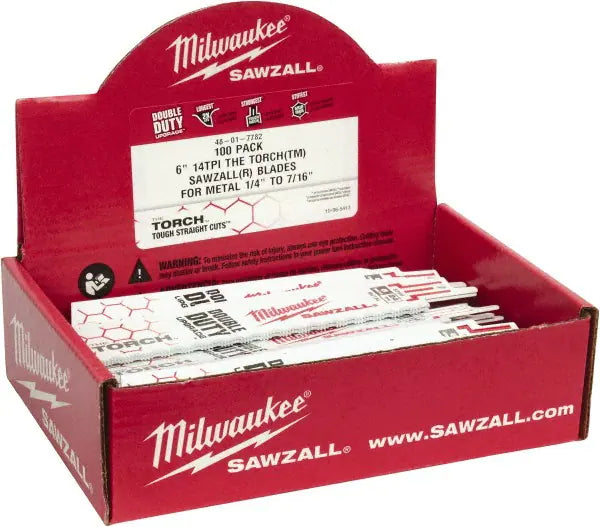 Milwaukee 48-01-7782 - Lames de démolition pour métaux SAWZALL® TORCH™, paquet de 100 