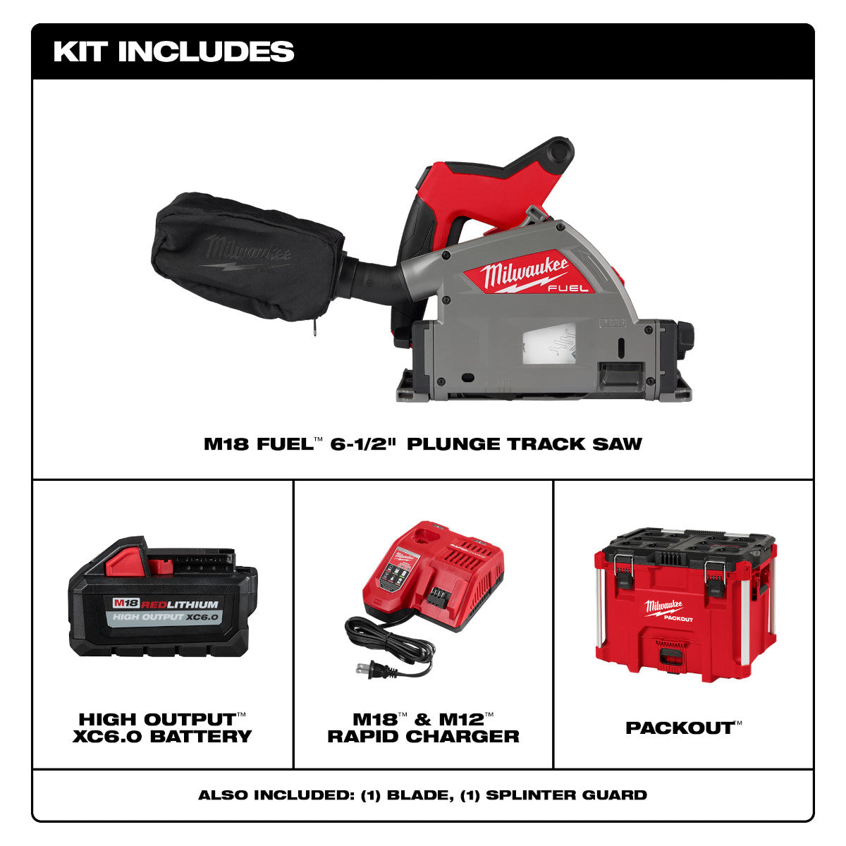 Milwaukee 2831-21 - M18 FUEL™ 6-1/2" Tauchkreissägen-Set