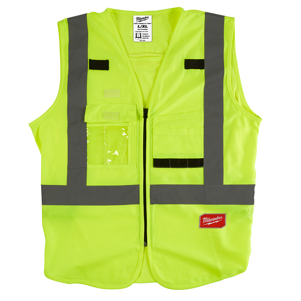 Milwaukee 48-73-5063 - Gilet de sécurité jaune haute visibilité classe 2 - 2XL/3XL (ANSI/CSA)