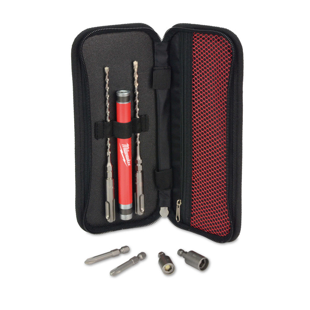 Milwaukee 48-20-7497 - 7pc. SDS Plus M/2™ 2-Cutter Concrete Screw Install Kit