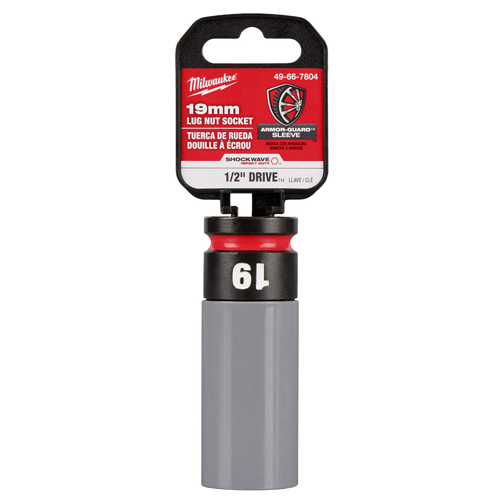 Milwaukee 49-66-7802 - Douille de roue métrique SHOCKWAVE Impact Duty™ 1/2 prise 17 mm pour écrous de roue