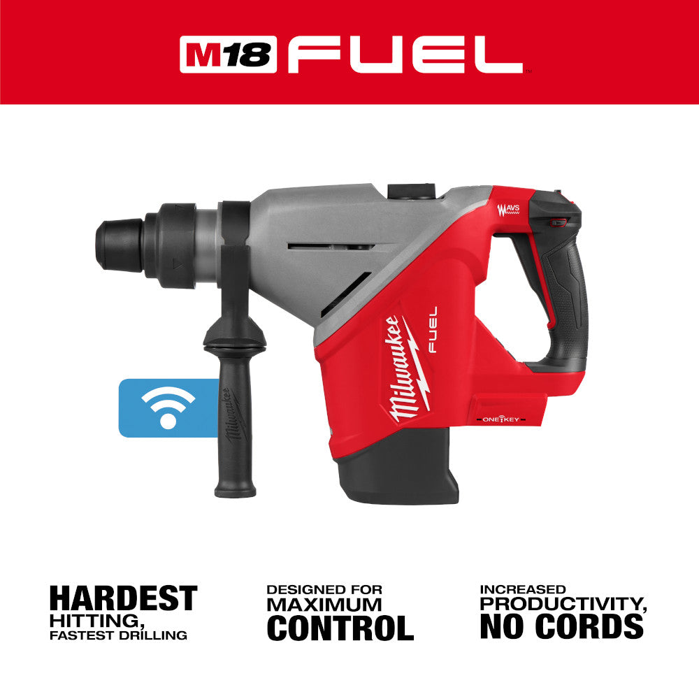 Milwaukee 2918-20 M18 FUEL 1-3/4" SDS MAX Rotary Hammer with ONE-KEY (Tool Only)