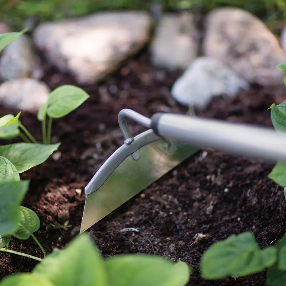 FISKARS FSK3650 - Garden Hoe Tool: Long-handle, Aluminum, Flat Yard Hoe (60") Fiskars