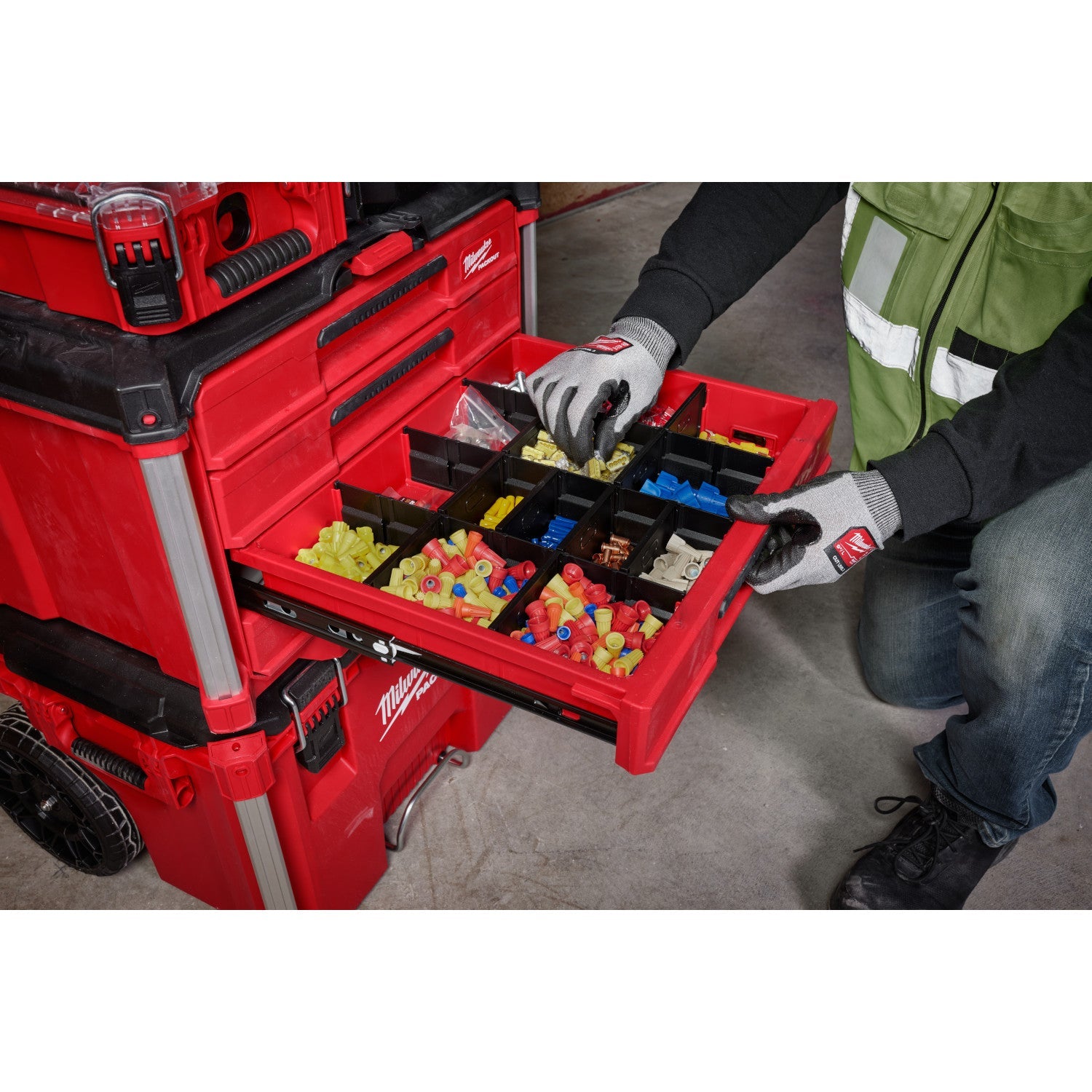 Milwaukee 48-22-8444 - PACKOUT™ Werkzeugkasten mit 4 Schubladen