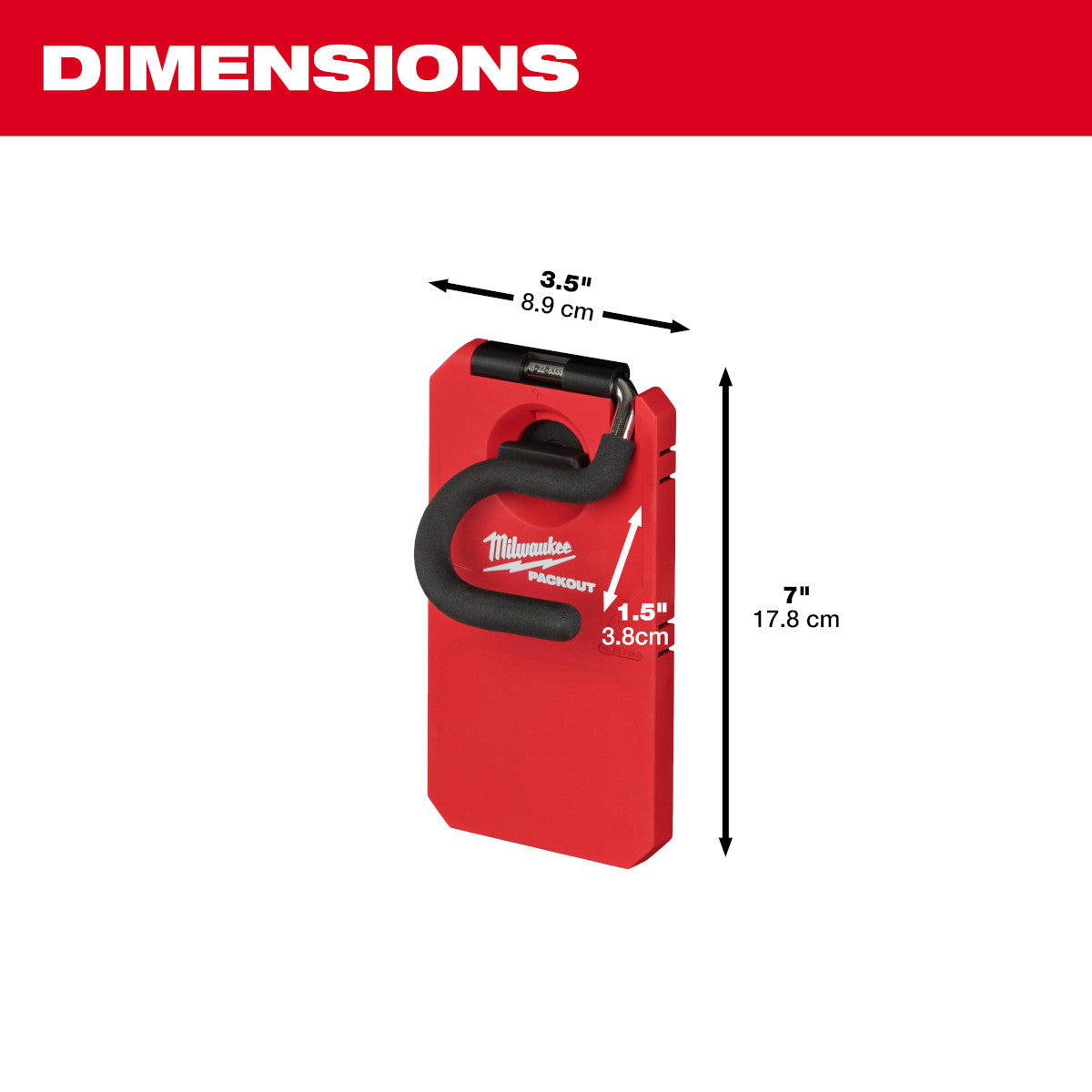 Milwaukee 48-22-8333 - PACKOUT™ 4” S-Hook