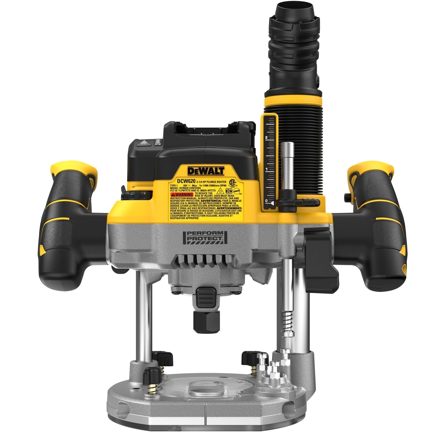 Défonceuse plongeante DEWALT DCW620B-20V MAX XR 2-1/4 CV